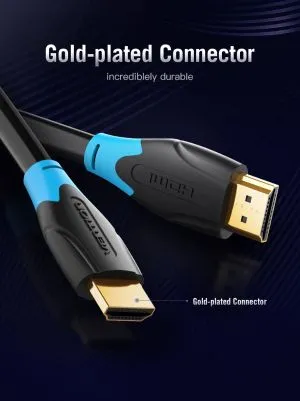 Cablu Vention HDMI v2.0 M / M 4K/60Hz Aur - 1M Negru - AACBF