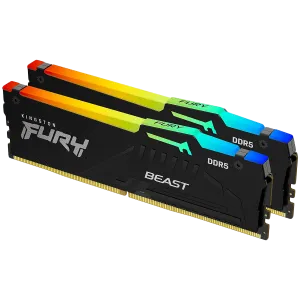 Kingston 32GB 6000MT/s DDR5 CL36 DIMM (Kit of 2) FURY Beast RGB EXPO