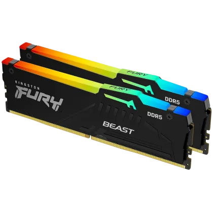 Kingston 32GB 6000MT/s DDR5 CL36 DIMM (Kit of 2) FURY Beast RGB EXPO
