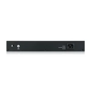 Комутатор ZyXEL GS1915-24EP, 24-port GbE, 12 port PoE, 130 Watt 802.3at, rackmount, fanless, Smart hybrid mode Switch, standalone or NebulaFlex Cloud