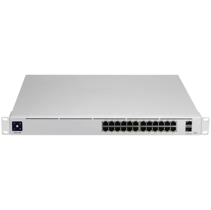 Ubiquiti USW-Pro-24-POE-EU configurable Gigabit Layer2 and Layer3 switch with auto-sensing 802.3at PoE+ and 802.3bt PoE++