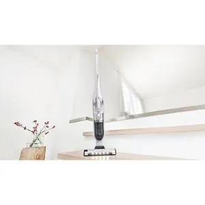 Прахосмукачка Bosch BCH3P2301, Cordless Handstick Vacuum cleaner 2 in 1 Flexxo Gen2, Serie 4, 2 Ah, 23V, 81 dB(A), AllFloor Power Brush with LED, White