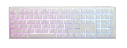 Геймърскa механична клавиатура Ducky One 3 Pure White Full Size Hotswap Cherry MX Black, RGB, PBT Keycaps