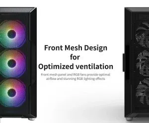 Zalman кутия Case ATX - I3 NEO Black - RGB, Mesh
