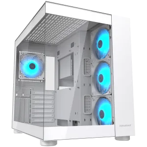 COUGAR FV150 RGB PC Case, Mid tower, White