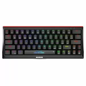 Marvo Wireless Gaming Mechanical keyboard Hecate 61WR Black - KG962W-R - Bluetooth 5.0, 63 keys