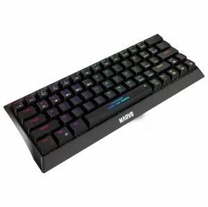 Marvo Wireless Gaming Mechanical keyboard Hecate 61WR Black - KG962W-R - Bluetooth 5.0, 63 keys