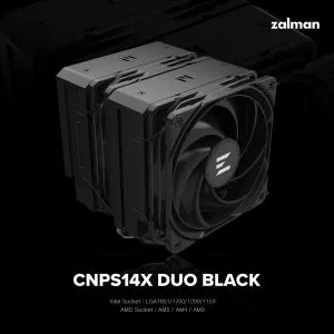 Zalman охладител CPU Cooler CNPS14X DUO Black - Dual-Tower - LGA1851/AM5