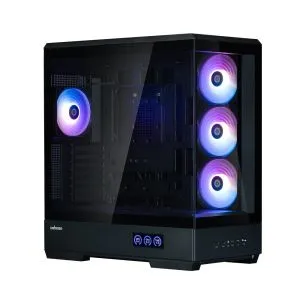 Zalman кутия Case ATX - P50 DS Black - Digital Display, Addressable RGB