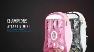 Lamzu професионална геймърска мишка ATLANTIS MINI [Champion Edition] 1K (8K compatible) - Wireless Gaming Mouse - Panda White