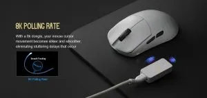 Lamzu професионална геймърска мишка MAYA X 8K - Wireless Gaming Mouse - Black