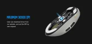 Lamzu професионална геймърска мишка MAYA X 8K - Wireless Gaming Mouse - Black