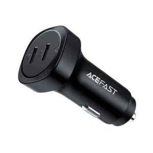 Acefast зарядно за кола Fast Charger Car PD3.0 72W - B2 - USB-C x 2, Black