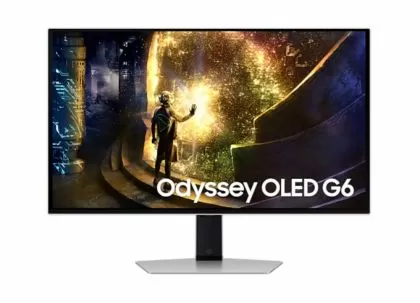 Monitor Gaming Samsung Odyssey LS27DG610SUXEN G6, 27" 2560x1440 16:9 OLED 240Hz, 0.03 ms, 250 cd/m2, 1m:1, 2xHDMI, 1xDisplayPort, 3.5mm audio jack, USB Hub, Height Adj, Tilt, Swivel, Pivot, 2Y