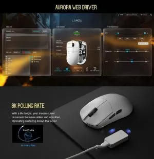 Lamzu MAYA X 8K - Wireless Gaming Mouse - Purple Shadow