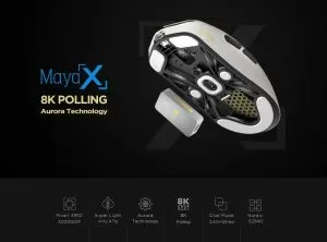 Lamzu MAYA X 8K - Wireless Gaming Mouse - Purple Shadow