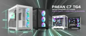 Raijintek кутия Case ATX - PAEAN C7 WHITE TG4