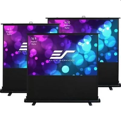 Екран Elite Screen F84XWH2, 84" (16:9),Kestrel Tab-Tension Floor-up CLR , 186 x 105 cm, MaxWhite, Black