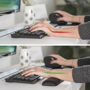 Hama "Ergo" Keyboard Wrist Rest, black