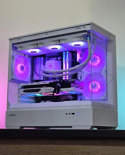 RX 7700XT 12GB / Ryzen 7-7700 / RAM 32GB / SSD 1TB / Wi-Fi / Bluetooth / Водно / Геймърски компютър WhiteReaper 113