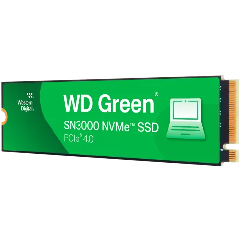 SSD WD Green SN3000 NVMe (M.2 2280, 500GB, PCIe Gen4x4) BULK PACK (216 UNITS)