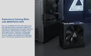 Montech захранване PSU 650W - APX - 80 Plus White