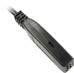 VCom Кабел удължение USB 3.0 AM / AF Active Extension Cable 5M Black - CU827A-5.0m