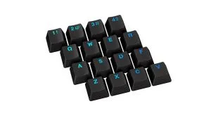Капачки за механична клавиатура ENDORFY - 124 бр PBT - Черно