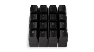 Капачки за механична клавиатура ENDORFY - 124 бр PBT - Черно