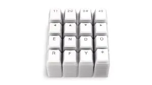 Капачки за механична клавиатура ENDORFY - 104 бр PBT, US Layout, Onyx White