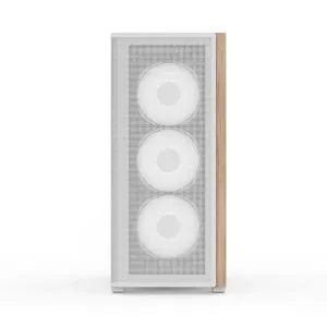 AeroCool кутия Case ATX - D501A White, Addressable RGB, Wood