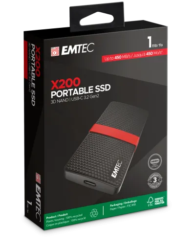 EMTEC EXT SSD X200 1TB 3.1