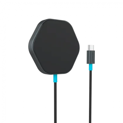 CANYON wireless charger HEXAGON 110 Dark Grey Blue