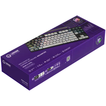LORGAR Azar 514TKL, Wired RGB mechanical gaming keyboard, white, EN layout