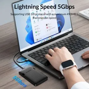 Orico кутия за диск Storage - Case - 2.5 inch USB-C - 2577C3-V1-BK