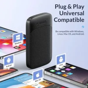 Orico кутия за диск Storage - Case - 2.5 inch USB-C - 2020C3-V1-BK