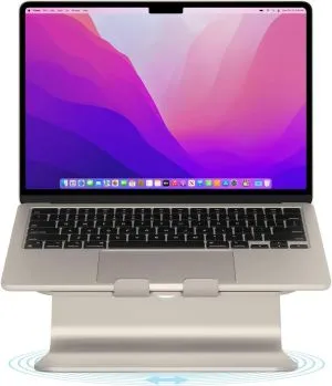 Laptop Stand Rain Design Rain Design mStand360 with Swivel Base - Starlight