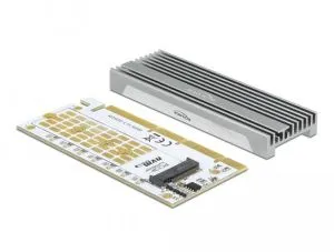 Delock PCI Express x16 (x1 / x4 / x8) Card to 1 x NVMe M.2 Key M with LED illumination