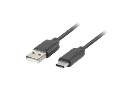 Кабел Lanberg USB-C(M) ->  USB-A (M) 2.0 cable 1.8m, black QC 3.0