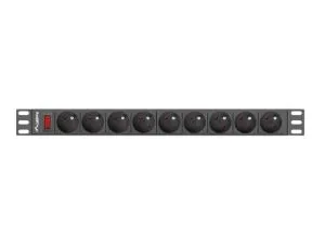 Филтър Lanberg power distribution unit (PDU) 19"1U 16A 9 SOCKETS 3M, black