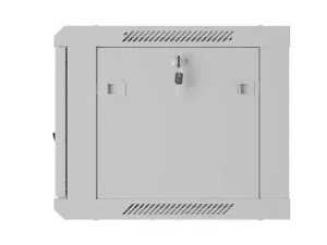 Комуникационен шкаф Lanberg rack cabinet 19" wall-mount 6U/600x450 with perforated door grey (flat pack)