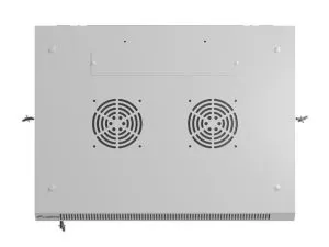 Комуникационен шкаф Lanberg rack cabinet 19" wall-mount 6U/600x450 with perforated door grey (flat pack)