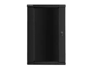 Комуникационен шкаф Lanberg rack cabinet 19" wall-mount 22U / 600x450 for self-assembly (flat pack), black