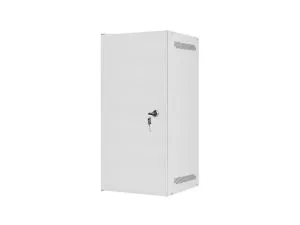 Комуникационен шкаф Lanberg rack cabinet 10" wall-mount 12U/280x310 for self-assembly with metal door grey (flat pack)