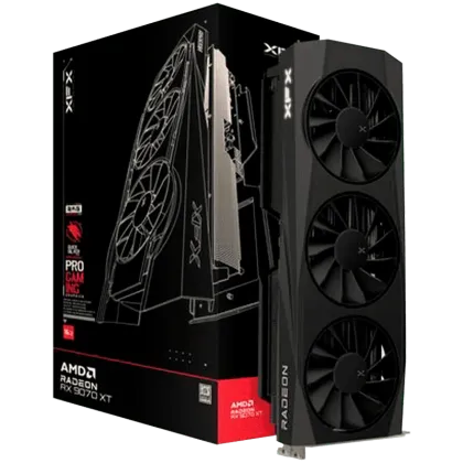 XFX Quicksilver AMD Radeon RX 9070XT Gaming Edition with 16GB GDDR6 HDMI 3xDP, AMD RDNA 4