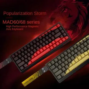 Madlions професионална геймърска механична клавиатура Professional Gaming Mechanical Keyboard MAD 60 HE Contour Flagship - 8K, Gateron Jade Pro [Linear]