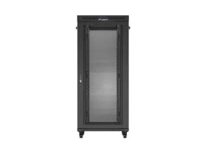 Комуникационен шкаф Lanberg rack cabinet 19" free-standing 37U/600X800 (FLAT PACK) with mesh door LCD black