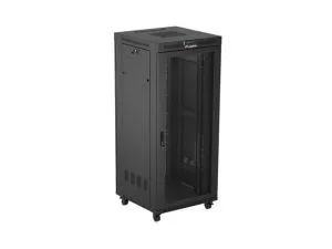 Комуникационен шкаф Lanberg rack cabinet 19" free-standing 37U/600X800 (FLAT PACK) with mesh door LCD black