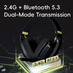 VGN Wireless Gaming Headphones - SIREN V1 White - Bluetooth 5.3, 2.4G