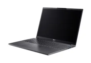 Лаптоп Acer Aspire 16, A16-71M-70ER,Intel Core Ultra 7 155H (up to 4.80GHz, 24MB), 16" WUXGA+ (2048x1280) OLED Adobe&DCI-P3 100%, 400nit, 1*16GB DDR5X 4600MHz, 512GB PCIe NVMe SSD, Intel UMA, FHD Cam, WiFi 6E, BT 6E, Backlit Kbd, No OS, Steel Gray